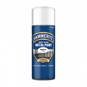 SMOOTH METAL PAINT WHITE 400ML